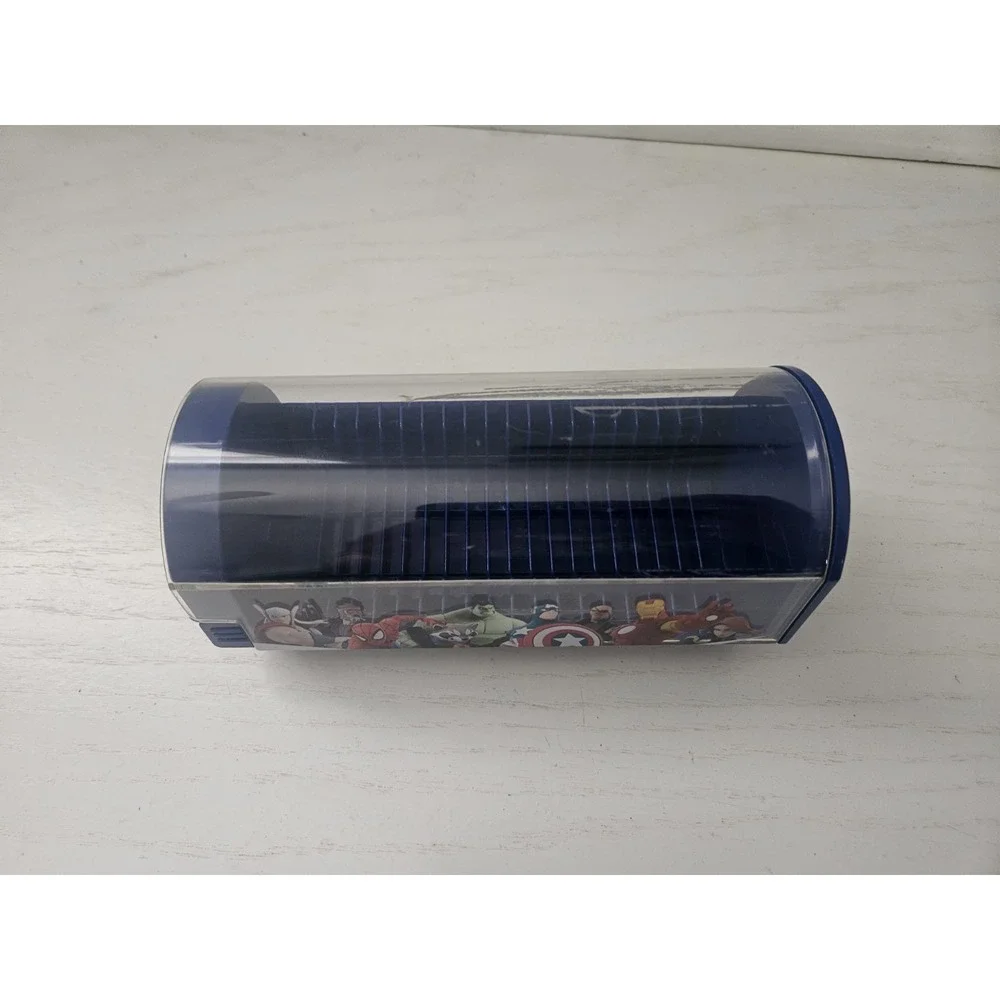 Disney Infinity Power Disc‎ Carrying Case Blue Marvel Super Heros **Read**
